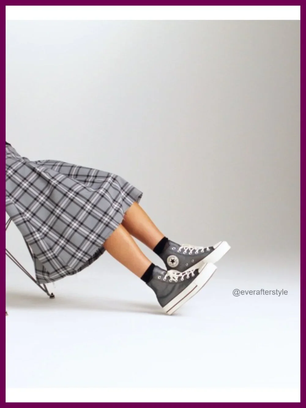 Women's High Top Sneakers with Platform Sole - Sparkle Finish